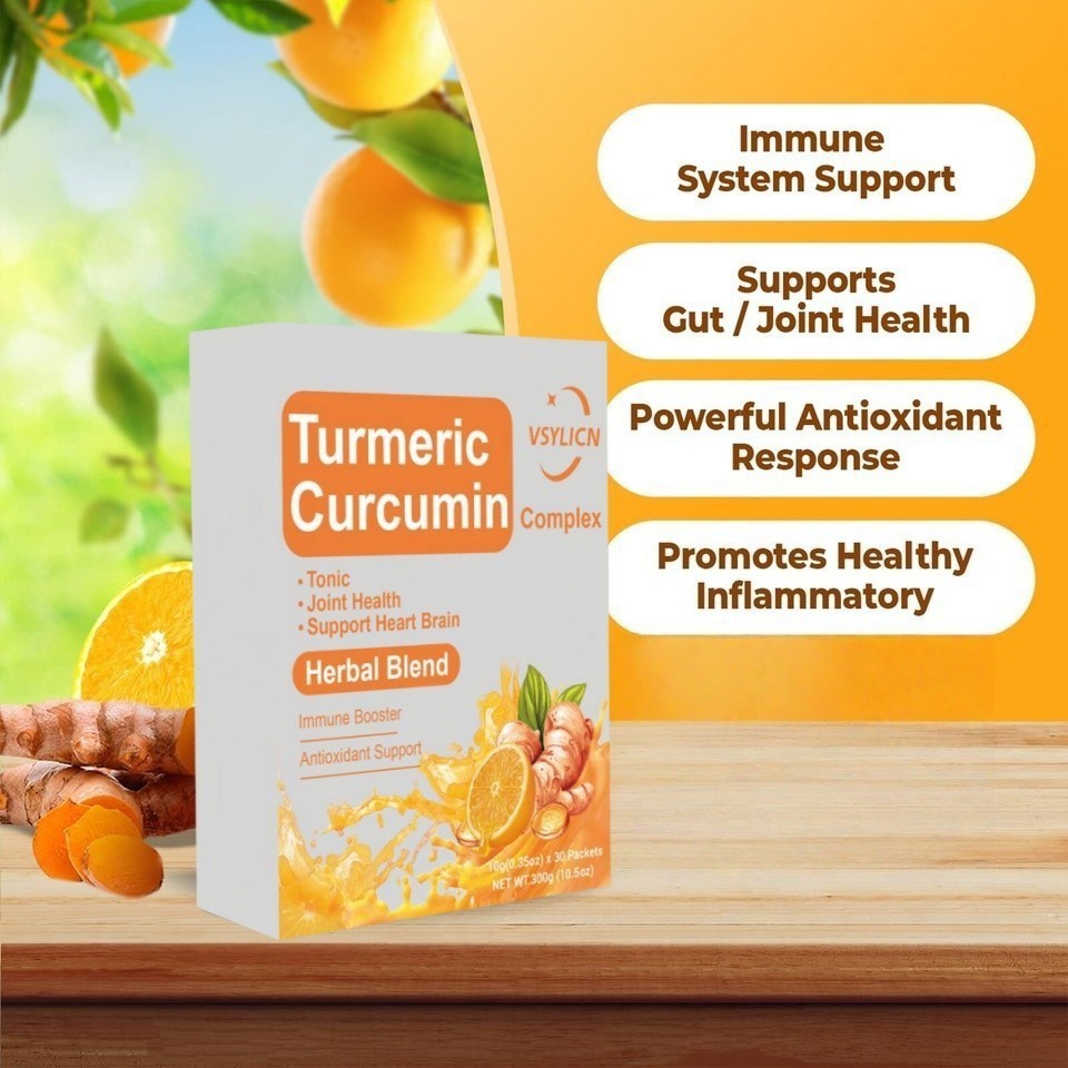 800mg High-Strength Curcumin Turmeric Energy Drink Black Pepper Joint Inflammati