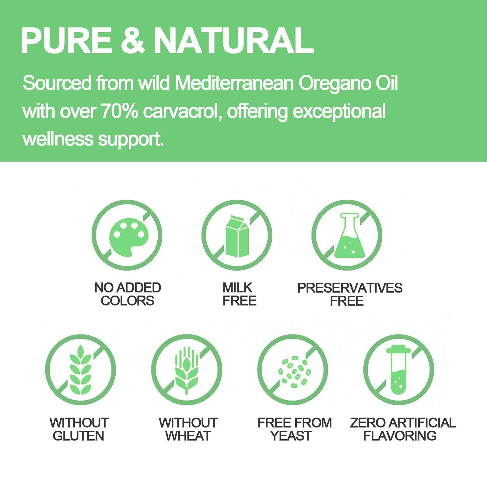 Oil of Oregano Drops 84% Carvacrol Immune Function Support Gut Health Detox Clea