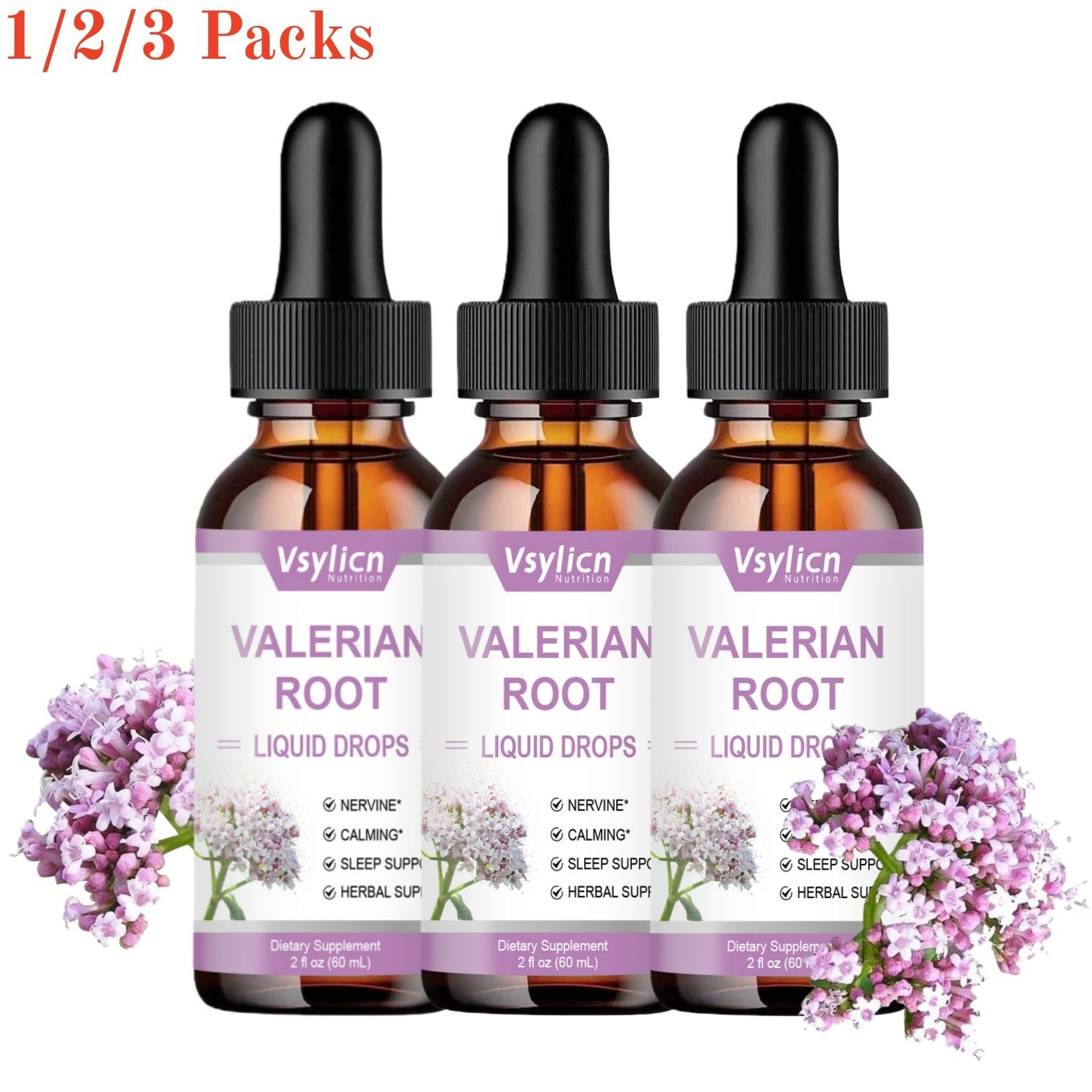 Sleep & Relaxing Liquid Drop, Calming Nighttime Sleep Support Supplement Vlerian