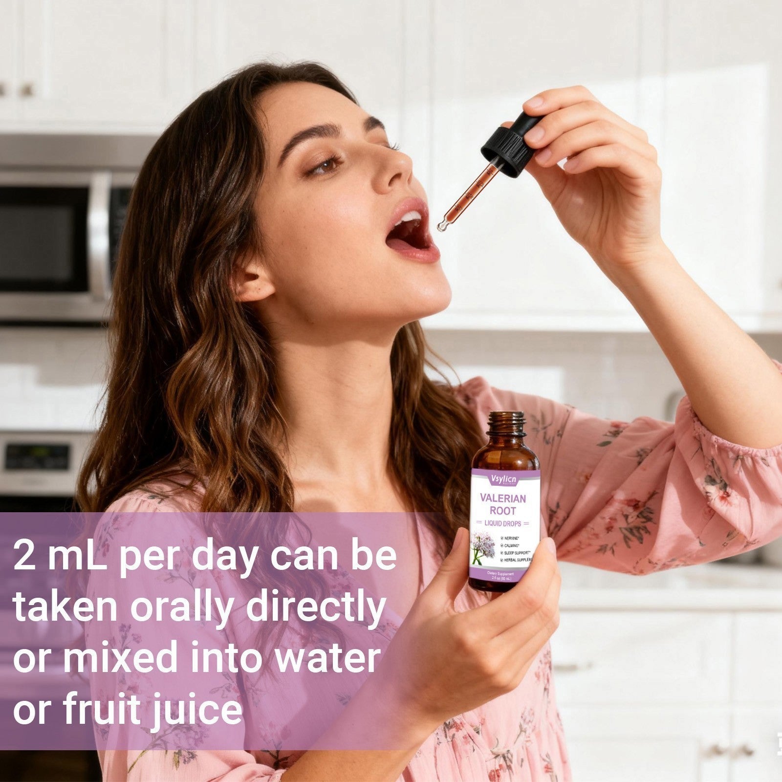 Sleep & Relaxing Liquid Drop, Calming Nighttime Sleep Support Supplement Vlerian