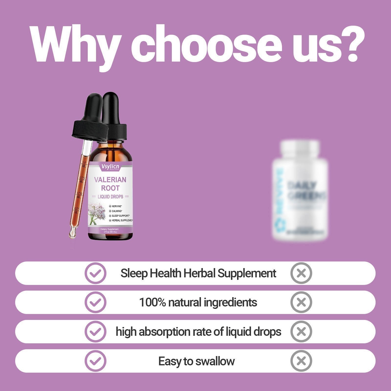 Sleep & Relaxing Liquid Drop, Calming Nighttime Sleep Support Supplement Vlerian